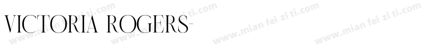 victoria rogers字体转换